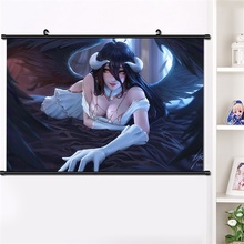 Anime Overlord Ainz Ooal Gown albedo Cosplay Wall Scroll Mural Poster Wall Hanging HD Poster Home Decor Collection 40×60cm 2024 - buy cheap