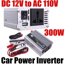 Inversor de força 300w com onda senoidal para carro, conversor de fonte de alimentação dc 12v para ac 110v, adaptador usb, transformador de voltagem 2024 - compre barato