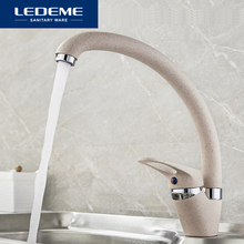 LEDEME New Kitchen Faucet Fashion Style Color Brass Kitchen Faucets Rotating 360 Degree Cozinha Mixer Contemporary Faucet L5913K 2024 - buy cheap