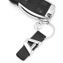 Black Car Logo Key Ring Keyring Keychain Holder Key Chain For Mercedes Benz A C E B Class W168 W176 W169 2024 - buy cheap