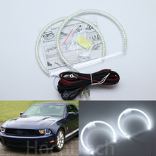 for ford mustang 2010 2011 2012 Ultra bright SMD white LED angel eyes 2600LM 12V halo ring kit daytime running light 2024 - buy cheap