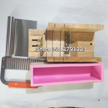Набор инструментов для изготовления мыла Nicole, силиконовая форма, регулируемый деревянный нож для хлеба, коробка, 2 штуки, лезвия из нержавеющей стали для ручного изготовления 2024 - купить недорого