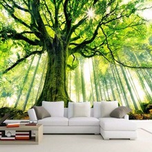 3D Mural Wall Paper Natural Landscape Towering Old Trees Photo Wallpaper For Walls 3D Living Room Sofa Backdrop Contact Papers 2024 - buy cheap