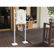 White European Security Stand Mailbox Postbox Metal Outdoor Letterbox Garden Park Secure Newspaper Mail box Letter Box 2016M 2024 - buy cheap