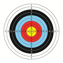 Equipo de Tiro con Arco estándar, 20 unidades, blanco de tiro con estampado colorido, Flecha de arco, práctica, papel de objetivo de tiro con arco 2024 - compra barato
