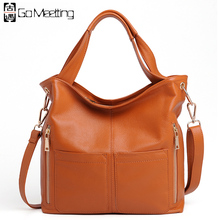 Go Meetting Brand Genuine Leather Women Shoulder Bag High Quality Cow Leather Handbags Ladies Crossbody Messenger Bags WD22 2024 - buy cheap