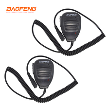 Microfone para rádio baofeng de comunicação, 2 microfones para alto-falante 2024 - compre barato