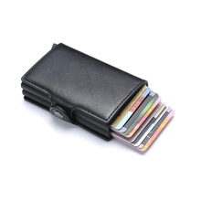 Hot 2020 Brand Credit Card Holders Business Men ID Card Holder Fashion RFID Card Cases Automatical Aluminium Bank Card Wallets 2024 - buy cheap