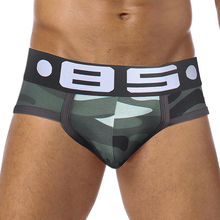 Sexy underwear Brand men Camouflage printed Cotton briefs men panties calzoncillos hombre slip Gay underwear Penis Underpants 2024 - buy cheap