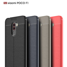 Capa de silicone para celular pocophone f1, capa de celular à prova de choque em fibra de carbono fosco tpu para xiaomi pocophone f1 2024 - compre barato