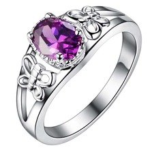 wholesale Wedding Rings silver plated Fashion jewelry AAA-CZ Women rings WR-111 2024 - buy cheap
