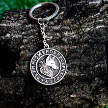 SanLan SanLan 12pcs viking rune Celtis wolf keychain men jewelry amulet 2024 - buy cheap