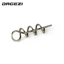 DAGEZI 50pcs/lot soft Bait Spring Lock Pin Crank Hook  Soft Bait Connector Fixed Pins Latch Fishing Tackle pesca 2024 - buy cheap