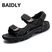 Summer Beach Sandals Breathable Casual Shoes Men Sandals 3 Colors Sandalias Men's Slippers Flip Flops 2024 - buy cheap