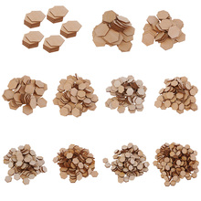 6-35mm de madeira mdf recorte hexágono formas enfeite artesanato scrapbooking diy para a criação de peças de jogo handwoking projetos 2024 - compre barato