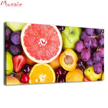 5D DIY diamante bordado mosaico hogar Decoración Cocina frutas coloridas diamante pintura punto de cruz cuadrado diamantes de imitación 2024 - compra barato