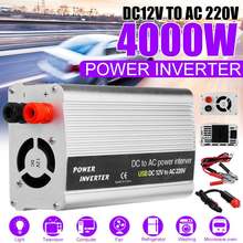 4000W Peaks Solar Power Inverter 12V 220 Voltage Modified Sine Wave USB Car Charge Converter Transformer 2000W 2024 - buy cheap