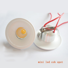 LED Mini COB Downlights Aluminum 220V 3W 270lm Cabinet Lamp Recessed Ceiling Spot Lamp Round white body 35mm Cut Hole 2024 - buy cheap