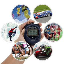 Professional Digital 3 Rows Stopwatch Handheld Digital LCD Timer Chronograph Counter With 3 Row 30 Memories Stop Watch For Men 2024 - buy cheap