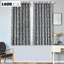 1 piece Short semi-blackout curtains bedroom window modern curtain ready made living room kitchen window grommet top treatments 2024 - buy cheap