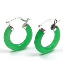 natural beads natural Quartz Dark Green GEM   Click  Earrings 25mm or 30mm  wholesale 4pcs 2[pair] earrings 2024 - buy cheap