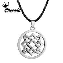 Chereda Lada Star Necklace Slavic Jewelry Women Hollow Round Retro Pendants Slavic Amulet Rope Chain Jewelry 2024 - buy cheap