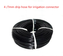 2015 plastic pvc pipe fittings 10M/lot drip irrigation 4 /7mm water hose for connector 1/4" barbed sprinkler garden tools 2024 - buy cheap