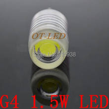 Free Shipping!10pcs/lot G4 DC12V 12V 1.5W Led Light Led Lamp Corn Bulb Droplight Chandelier SMD Light base G4 Led light lamp 2024 - buy cheap