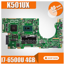 Akemy K501UX placa base de Computadora Portátil For Asus K501UX K501UB K501U K501 Teste placa base original DDR3 4g RAM I7-6500U GTX950M EDP 2024 - compra barato