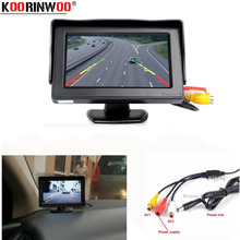 Koorinwoo Parking system Car Monitor 4.3 TFT LCD Digital screen 840*480 support PAL / NTSC screen TV-tuner Audio/ Video Input 2024 - buy cheap