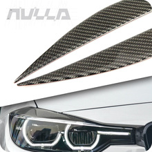 Faros delanteros de fibra de carbono para BMW, embellecedores de párpados, cejas, para BMW Serie 3 F30 GT 320i 316i 325i, accesorios de decoración 2024 - compra barato