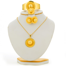 Conjuntos de joyería etíope, pequeño y dorado africano, bolas, regalos de joyería para boda 2024 - compra barato