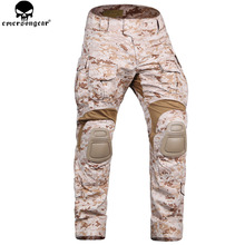 Emersongear армейские брюки с наколенниками тактические брюки страйкбол военные армейские охотничьи штаны Камуфляжный костюм Aor1 2024 - купить недорого
