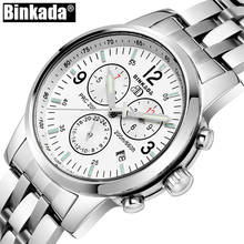 Luxury New Sapphire Luminous Automatic Watches Steel Mechanical Function Clock Top Brand BINKADA High Quality Mens Watches 2024 - buy cheap