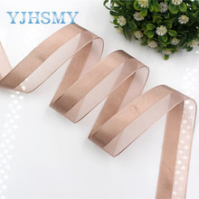 YJHSMY-I-181109-204 de satén sólido de 25mm + cinta de hilo para manualidades, tocado, papel de regalo, cumpleaños, boda, decoración, 10 yardas/lote 2024 - compra barato