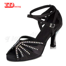 IDancing Jazz Dance Shoes Dance Latino Dancing Shoes For Girls Ballroom Latin Salas Shoes Tango Party Square Shoes 2024 - buy cheap