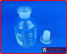 (4 unids/lote) botella de reactivo de boca estrecha de 125 ml, botella de reactivo de vidrio de 125 ml con tapón de vidrio molido, botella de vidrio transparente 2024 - compra barato