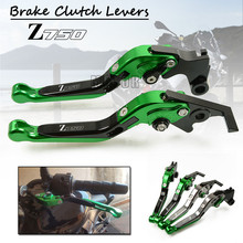 CNC Aluminum Motorcycle Foldable Brake Clutch Levers For Kawasaki Z750 Z750R Z750S Motor Adjustable Folding Extendable Z 750 R S 2024 - buy cheap