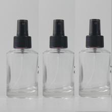 125ml clear/transparent Glass lotion bottle with black plastic pump,cosmetic packing,cosmetic bottle,packing for liquid 2024 - buy cheap