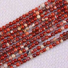Free Shipping New without tags Fashion Jewelry Round 3MM Red Unakite Loose Beads Strand 15.5" RA434 2024 - buy cheap