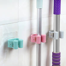 Behogar 3PCS Colors Self-Adhesive Seamless Broom Mop Holder Rack Storage Organizer Wall Mounted for Home Kitchen Bathroom 2024 - buy cheap