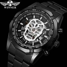 relogio masculino WINNER Men Watch Top Brand Luxury Sport Automatic Mechanical Wristwatch Fashion Skeleton Skull Male Clock 0651 2024 - buy cheap