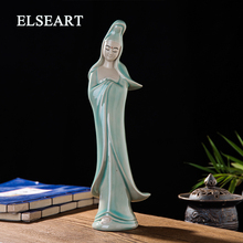Ceramic Guanyin the Buddha goddess of mercy figure statue sculpture for home decoration 2024 - buy cheap