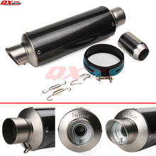 38-51MM Inlet Carbon fiber Exhaust Muffler With Movable DB Killer Motorcycle Dirt Bike Street Bike Scooter ATV 2024 - buy cheap