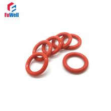 Junta tórica de silicona roja 20 piezas, arandelas de sellado VMQ O Ring, de 4mm de espesor, buena elasticidad, OD 36mm-60mm 2024 - compra barato