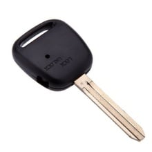 KEYECU-carcasa de mando a distancia sin cortar para TOYOTA, carcasa lateral Fob, 1 botón, para TOYOTA Carina, estimula, Harrier, Previa, Corolla, Celica, TOY43 2024 - compra barato