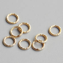 Gold filled Twist conector spacer Beads Embossed thick ring Loop beads not fade for making jewelry accessories 4-6mm 10pc 2024 - buy cheap