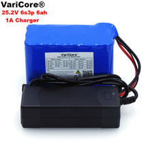 Литий-ионный аккумулятор VariCore, 24 В, 6 Ач, 6S3P 18650, 25,2 в, BMS 6000 мАч 2024 - купить недорого