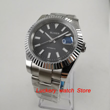 BLIGER 40 мм черный циферблат Светящееся Стекло saphire; SUB автоматическое движение мужской watch-BA44 2024 - купить недорого