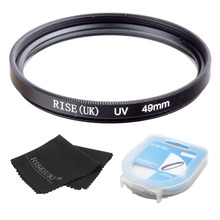 RISE(UK) 49 mm UV Filter Lens Protector +case+gift for sony 18-55 NEX3 NEX5 Canon Nikon Camera 2024 - buy cheap